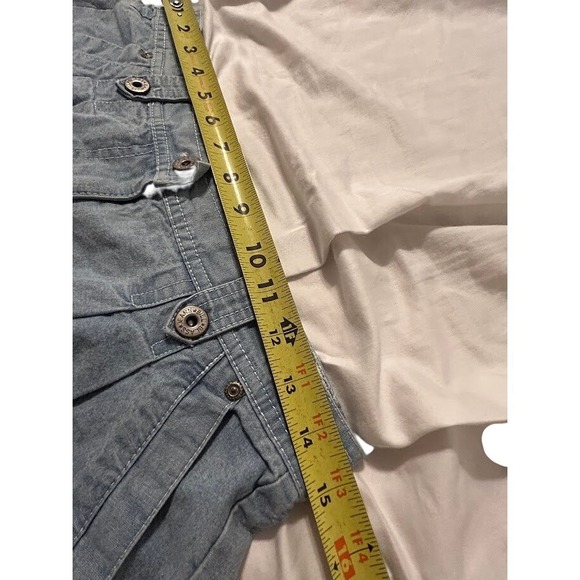 Vintage Bill Blass Jean Size 8 Pleated Shorts High Waisted‎ Denim - Picture 3 of 6